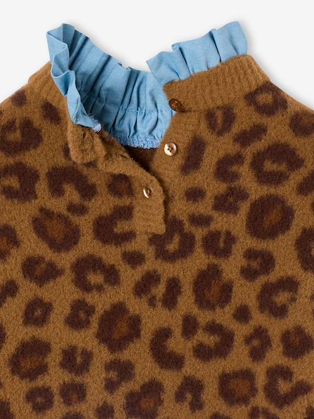 Pull fille léopard capsule famille marron - vertbaudet enfant 