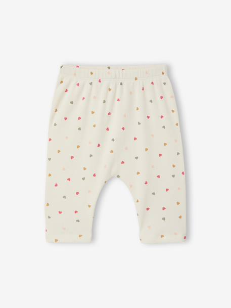 Babyset sweater en broek ecru+lichtroze - vertbaudet enfant 
