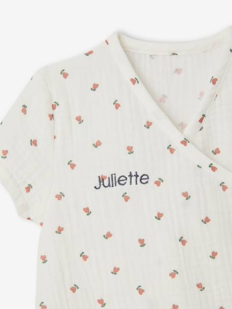Combishort babymeisje personaliseerbaar ecru - vertbaudet enfant 