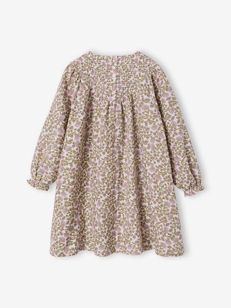 Ensemble fille robe et gilet sherpa écru - vertbaudet enfant 