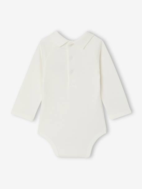 Body bébé garçon en coton bio écru - vertbaudet enfant 