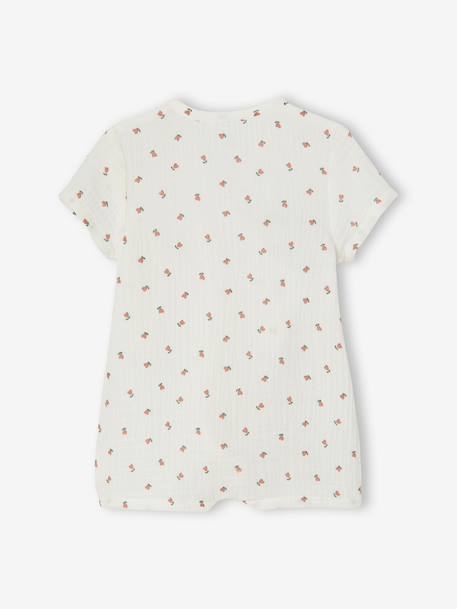 Combishort babymeisje personaliseerbaar ecru - vertbaudet enfant 