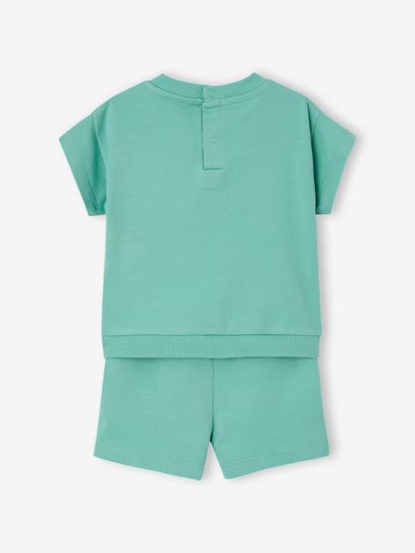 Ensemble short bébé Mickey menthe - vertbaudet enfant 