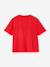 Effen Basics meisjesshirt met korte mouwen abrikoos+rood - vertbaudet enfant 