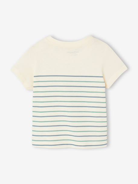 T-shirt bébé garçon en coton bio écru - vertbaudet enfant 