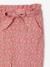 Pantalon fluide imprimé fleurs fille marine+rouge - vertbaudet enfant 