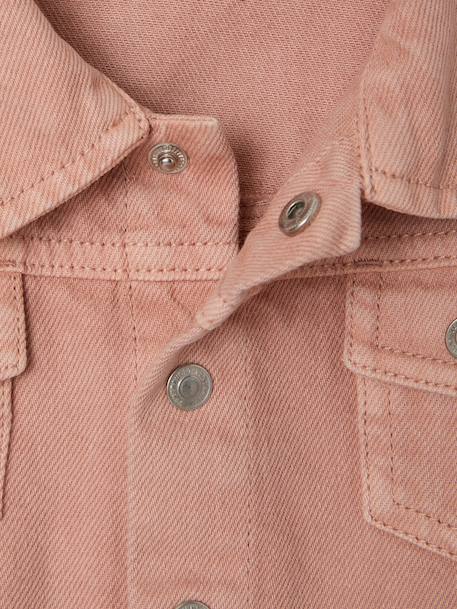 Jas baby meisjes met ruches roze (poederkleur) - vertbaudet enfant 