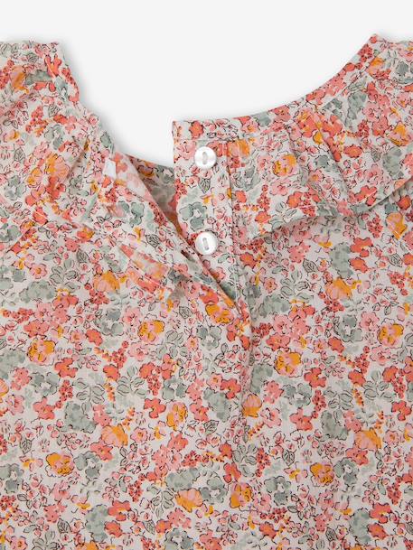 Blouse voor babymeisjes met print meerkleurig - vertbaudet enfant 