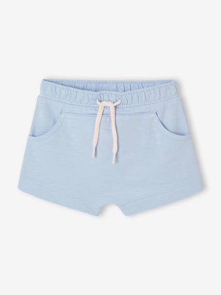 Lot 2 bermudas bébé garçon en molleton rayé bleu - vertbaudet enfant 
