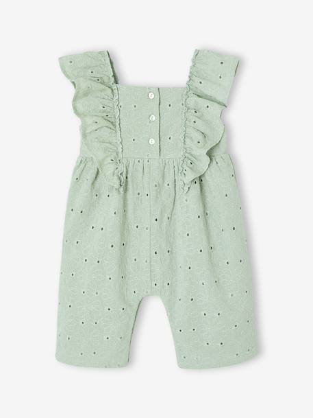 Combinaison longue bébé fille vert sauge - vertbaudet enfant 
