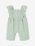 Lange jumpsuit voor babymeisjes saliegroen - vertbaudet enfant 