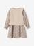 Ensemble fille robe et gilet sherpa écru - vertbaudet enfant 