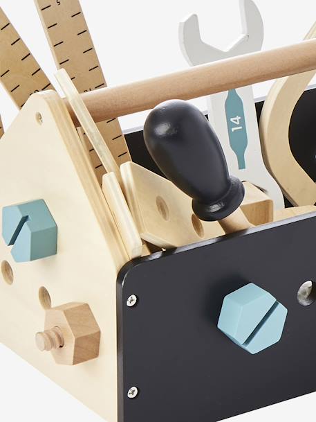 Boîte à outils du bricoleur en bois FSC® noir - vertbaudet enfant 