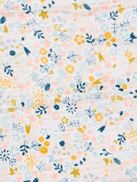 Couette + oreiller poupon en gaze de coton beige+jaune+rose - vertbaudet enfant 