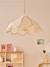 Abat-jour fleur en tissu pour suspension écru - vertbaudet enfant 