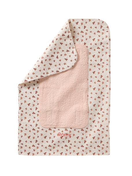 Housse matelas à langer personnalisable beige imprimé+écru / vert feuille+multicolore+vert sauge - vertbaudet enfant 