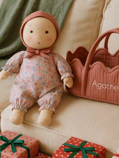 -Mon 1er poupon et son couffin en tissu personnalisable