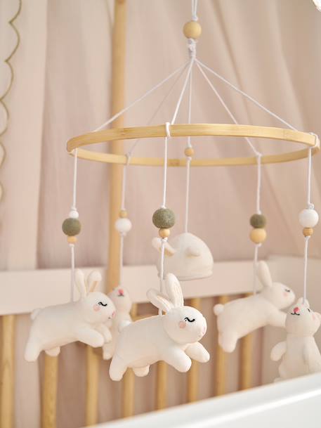 Mobile musical LAPIN bois - vertbaudet enfant 