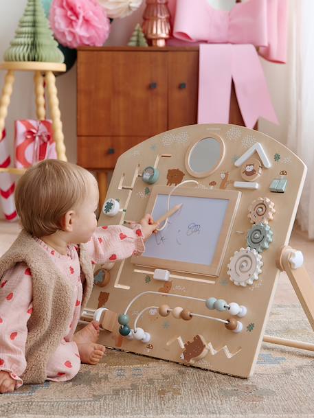 Planche d'activités avec ardoise magique GREEN FOREST en bois FSC® bois - vertbaudet enfant 