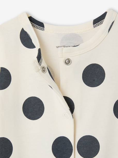 Coffret bébé 2 combishorts en coton bio beige chiné - vertbaudet enfant 