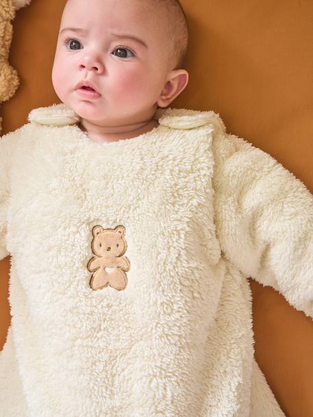 Gigoteuse PETIT OURS manches longues amovibles vanille - vertbaudet enfant 
