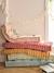 Matras in futon-stijl grijsblauw+kaneel+roze (poederkleur)+rozen+saliegroen - vertbaudet enfant 