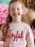 Sweat fille noël message en sequins rose poudré - vertbaudet enfant 