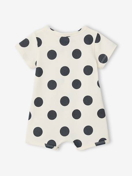Coffret bébé 2 combishorts en coton bio beige chiné - vertbaudet enfant 