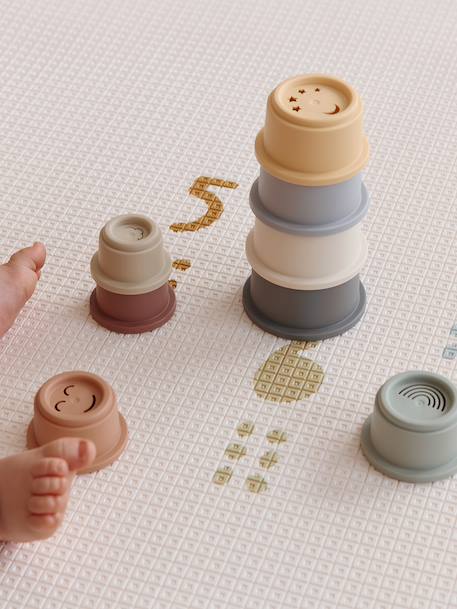 Stapelbekers van zacht plastic meerkleurig - vertbaudet enfant 