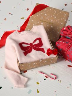 Meisje-Kerstcadeauverpakking "Renne" jacquard trui + 2 scrunchies voor meisjes