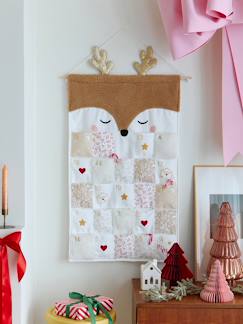Linnengoed en decoratie-Decoratie-Decoratietoebehoren-Adventskalender Rendier in sherpa 