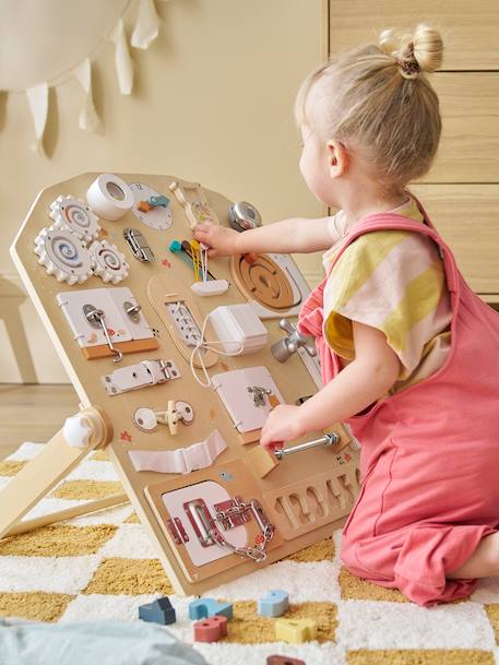 Leerplank met meerdere activiteiten van FSC 100%®-hout hout - vertbaudet enfant 