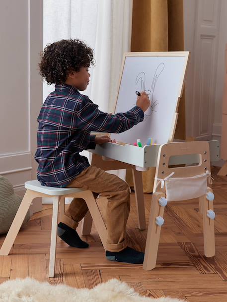Tableau 5 en 1 en bois FSC® blanc - vertbaudet enfant 