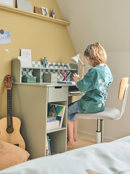 Damier kinderbureau groen - vertbaudet enfant 