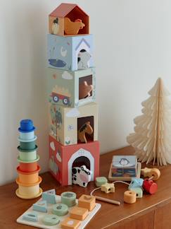 -Coffret 5 jouets d’éveil bois FSC®