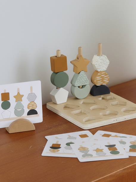 Puzzel kralen 3 in 1 TANZANIE van FSC®-hout hout - vertbaudet enfant 