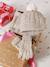 Coffret Noël fille bonnet + snood + moufles/gants beige chiné - vertbaudet enfant 
