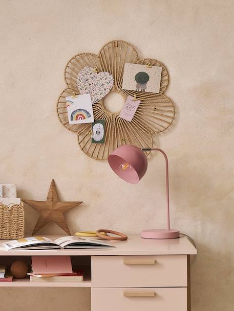 Pêle-mêle fleur en corde de papier beige - vertbaudet enfant 