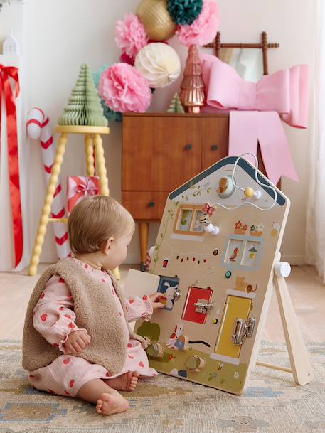Activiteitenbord met geluid en licht van FSC®-hout hout - vertbaudet enfant 