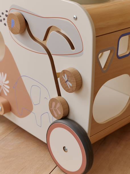 Muzikale loopwagen van FSC®-hout hout - vertbaudet enfant 