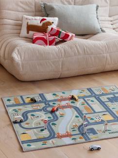 Jouet-Jeux d'imagination-Tapis circuit avec accessoires en bois FSC®