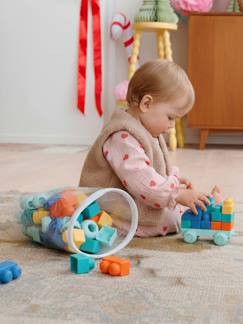 Jouet-Premier âge-Set de 100 briques de construction en plastique