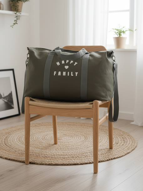 Sac à langer week-end MALAGA kaki+MARINE GRISE+sauge - vertbaudet enfant 
