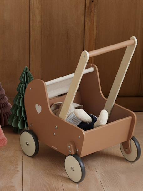 Loopwagen-kinderwagen van FSC®-hout karamel - vertbaudet enfant 