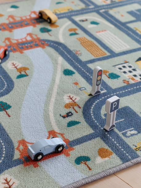 Tapis circuit avec accessoires en bois FSC® vert - vertbaudet enfant 