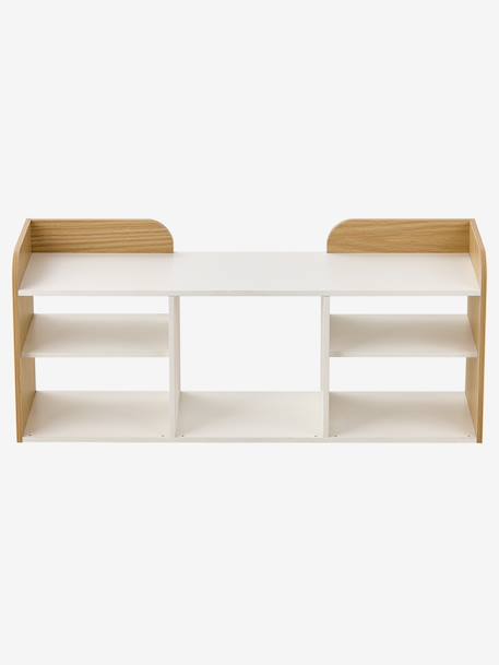 Banc de rangement 3 compartiments YEL blanc - vertbaudet enfant 