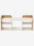 Banc de rangement 3 compartiments YEL blanc - vertbaudet enfant 