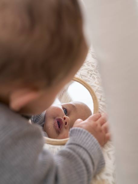 Tapis d'éveil avec arches et rebord beige+blanc+orange+rouge - vertbaudet enfant 