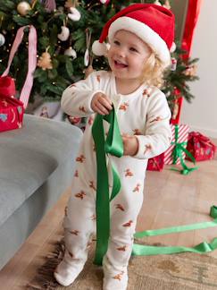 -Ensemble bébé noël pyjama bonnet mixte capsule fratrie