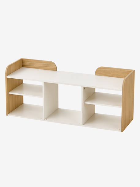 Banc de rangement 3 compartiments YEL blanc - vertbaudet enfant 
